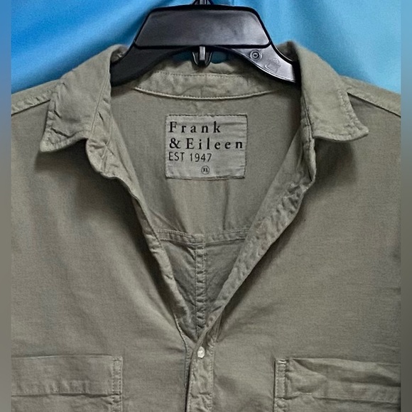 Frank & Eileen Ireland Cotton & Linen Romper Long-Sleeve Playsuit size:XL Sage - Picture 5 of 16